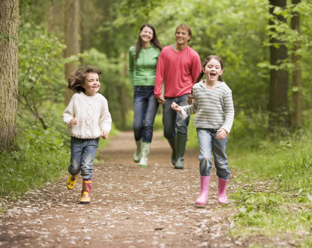 Family walking