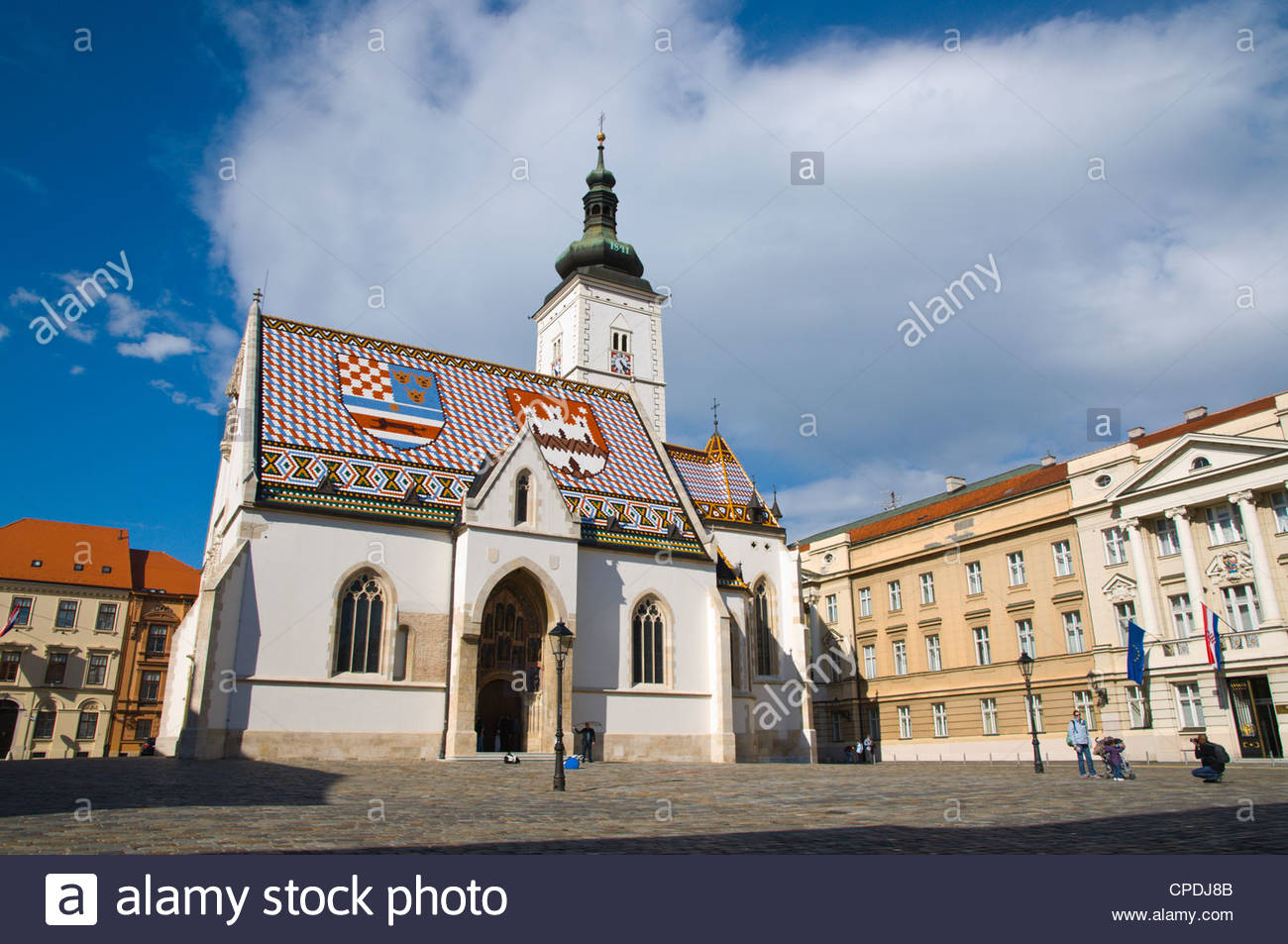 crkva svetog marka the st marks church at markov trg square gradec CPDJ8B