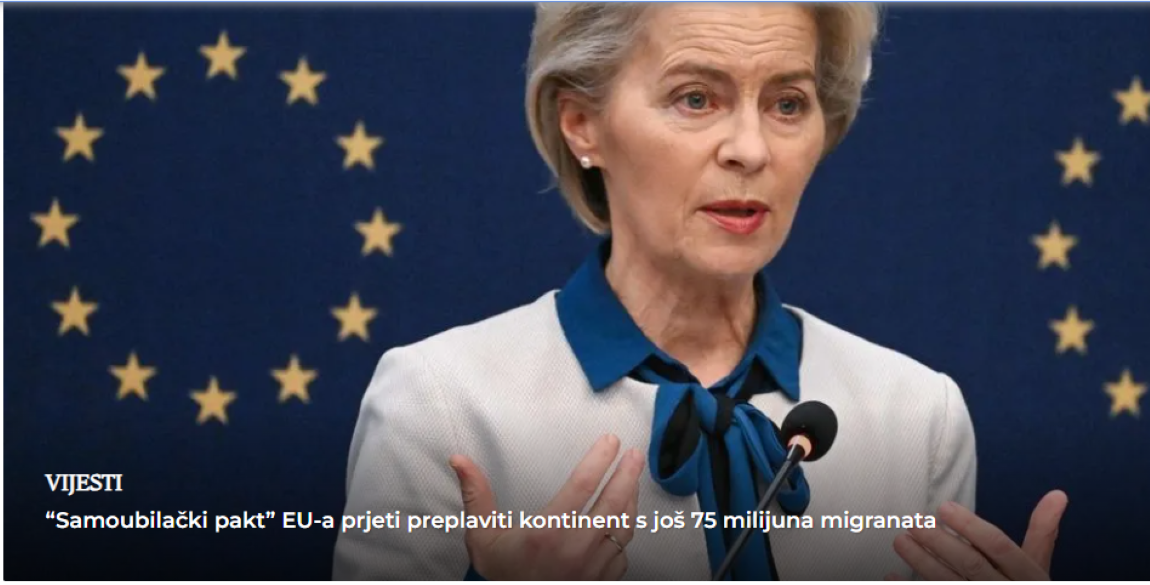 Europsko samoubojstvo: Članice se moraju pripremiti za novih 75 milijuna migranata. 25.000 eura po migrantu!