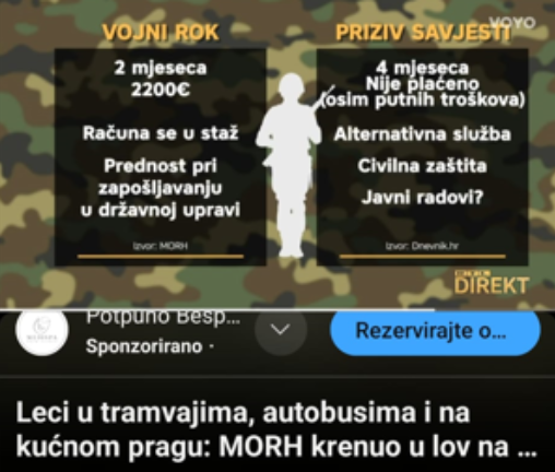 vojni rok ili priziv savjesti