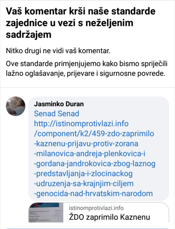 krši standarde Kaznena prijava